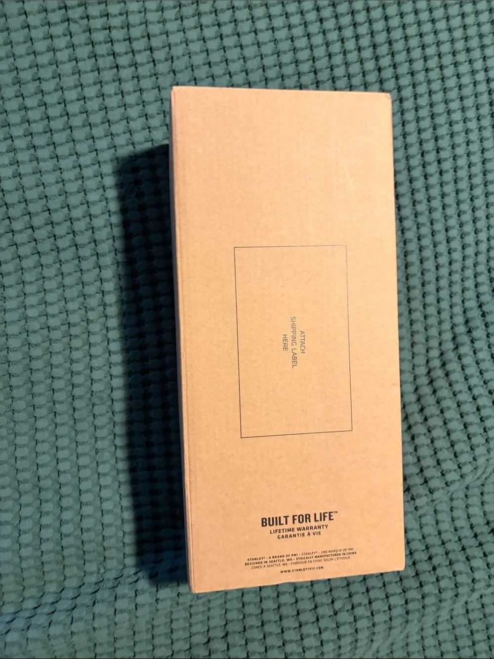 Stanley Plum Tumbler with Orange Logo and Handle - Picture 6 of 6